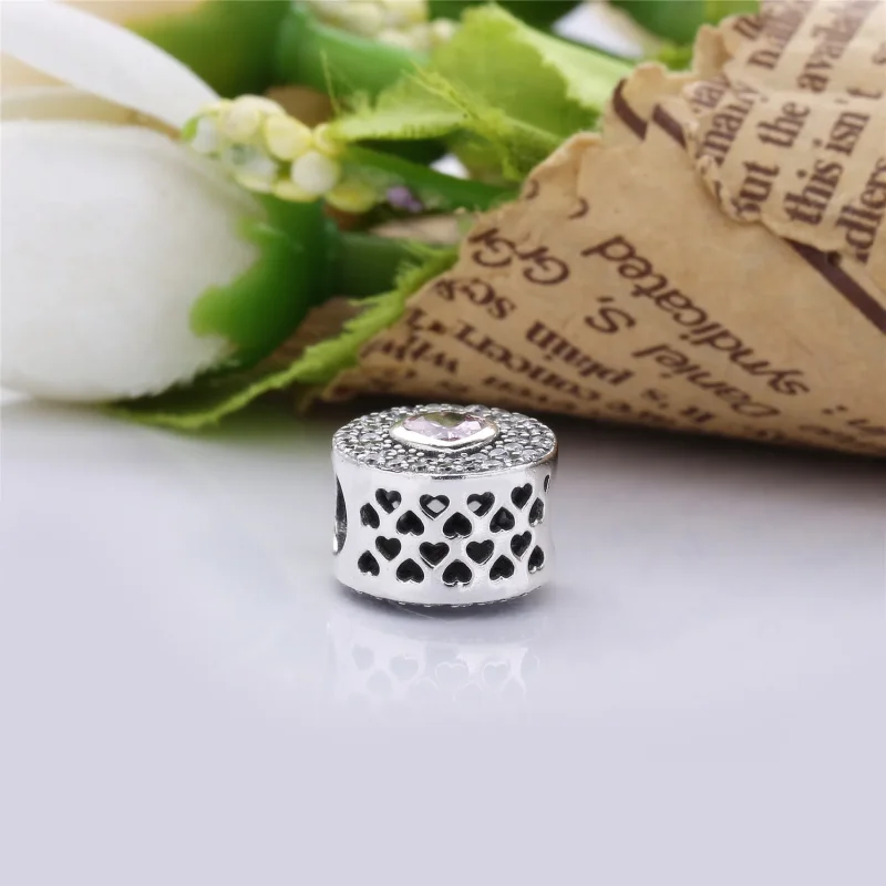 (bilde for) PANDORA Sparkling Heart Charm - PX00190-1 - Vis 4