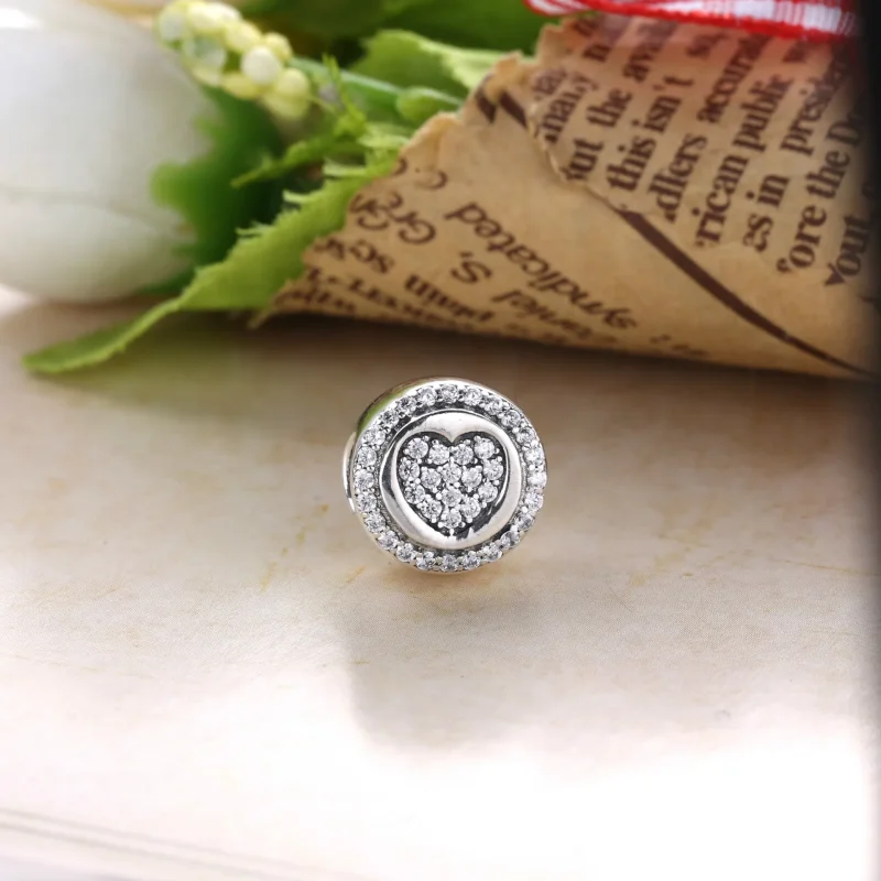 (bilde for) PANDORA Sparkling Heart Charm - PX00242-1B - Vis 3