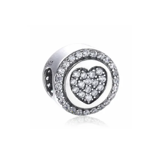 (bilde for) PANDORA Sparkling Heart Charm - PX00242-1B