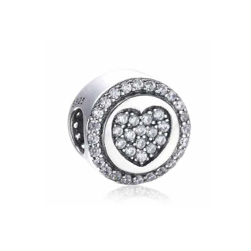 (bilde for) PANDORA Sparkling Heart Charm - PX00242-1B