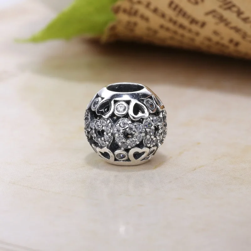 (bilde for) PANDORA Sparkling Heart Charm - PX00276-1 - Vis 2