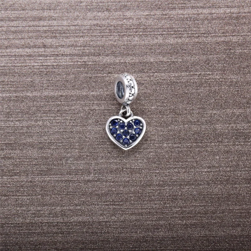 (bilde for) Pandora Svart, pavé hengende hjerte, hengende charm - 791023NCK - Vis 2