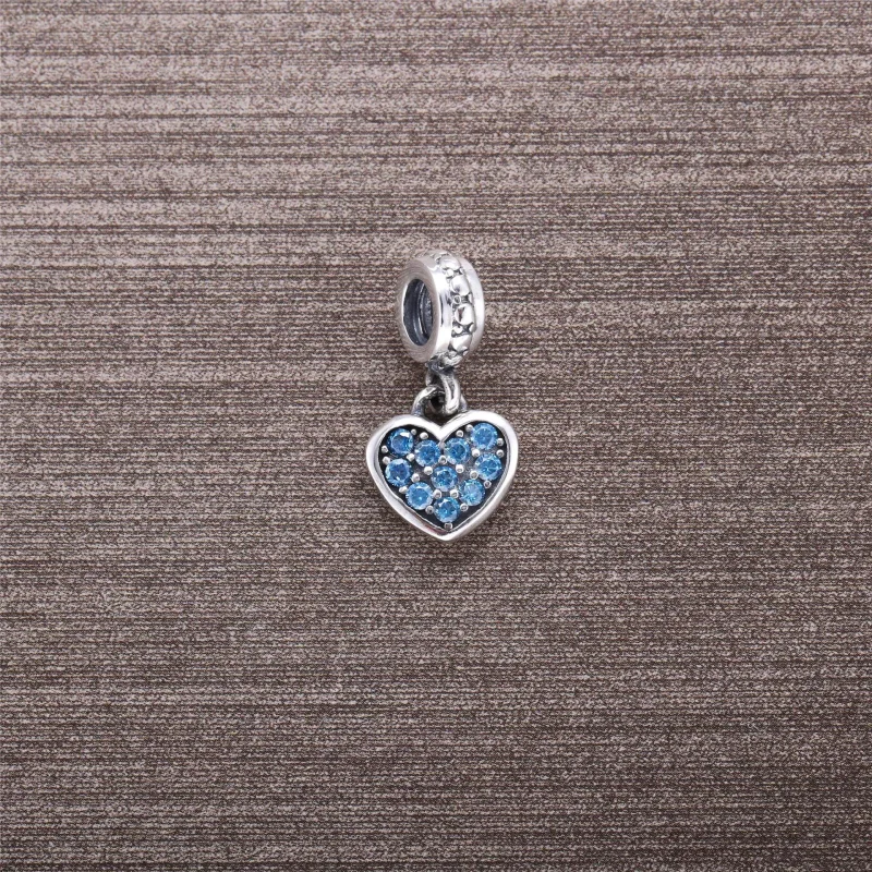 (bilde for) Pandora Svart, pavé hengende hjerte, hengende charm - 791023NCK - Vis 3
