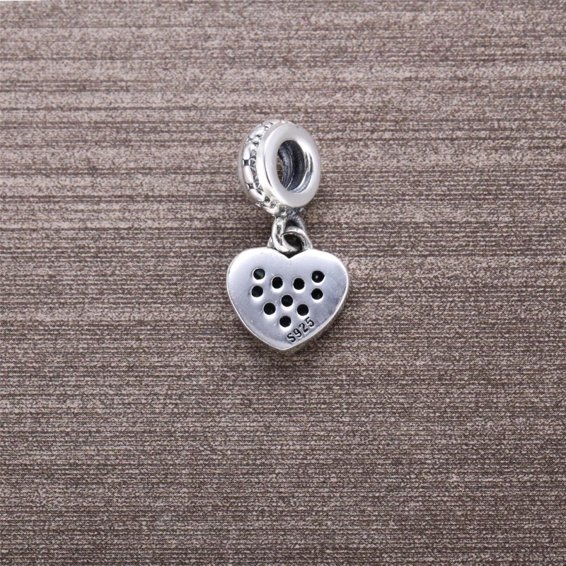 (bilde for) Pandora Svart, pavé hengende hjerte, hengende charm - 791023NCK - Vis 4