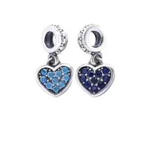 (bilde for) Pandora Svart, pavé hengende hjerte, hengende charm - 791023NCK