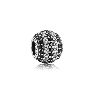 (bilde for) Pandora Svarte, maritime pavéstriper, charm - 791172NCK