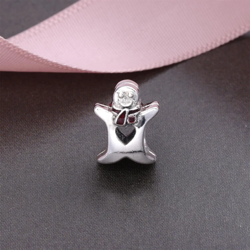 (bilde for) PANDORA Sweet Gingerbread Man Charm Clip - 792002EN07 - Vis 2