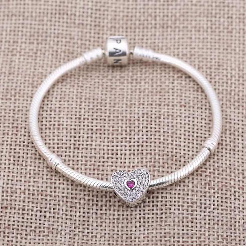 (bilde for) Pandora Sweetheart Charm - 791555CZS - Vis 3
