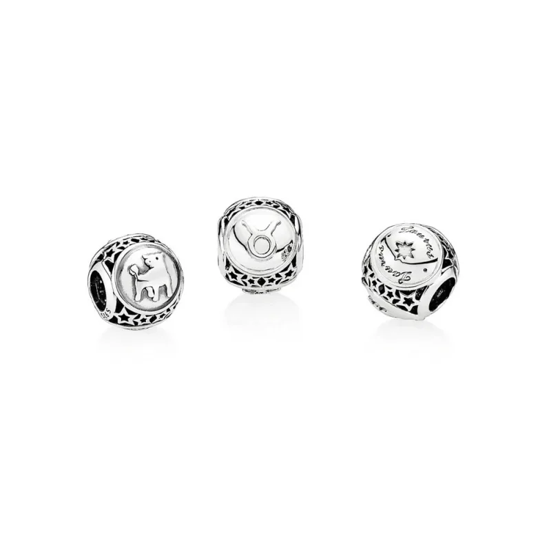 (bilde for) Pandora Taurus Star Sign Charm - 791937 - Vis 2