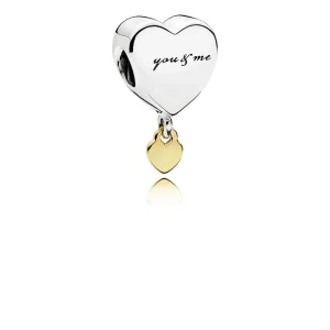 (bilde for) Pandora To hjerter Charm - 796558