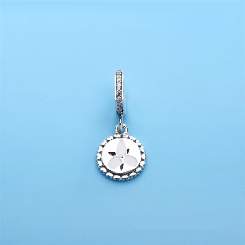 (bilde for) PANDORA Trillium Flower Dingle Charm - ENG792018_10 - Vis 2
