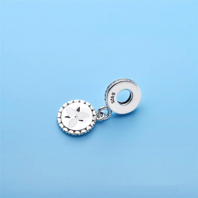 (bilde for) PANDORA Trillium Flower Dingle Charm - ENG792018_10 - Vis 3