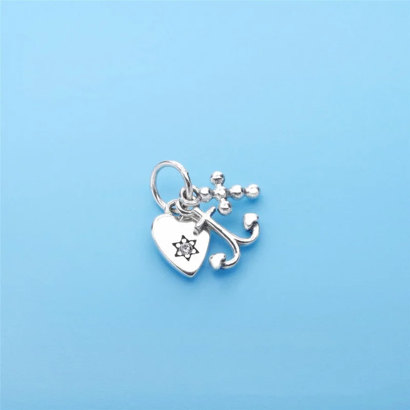 (bilde for) Pandora Tro, håp og kjærlighet, hengende charm - 791120CZS - Vis 2