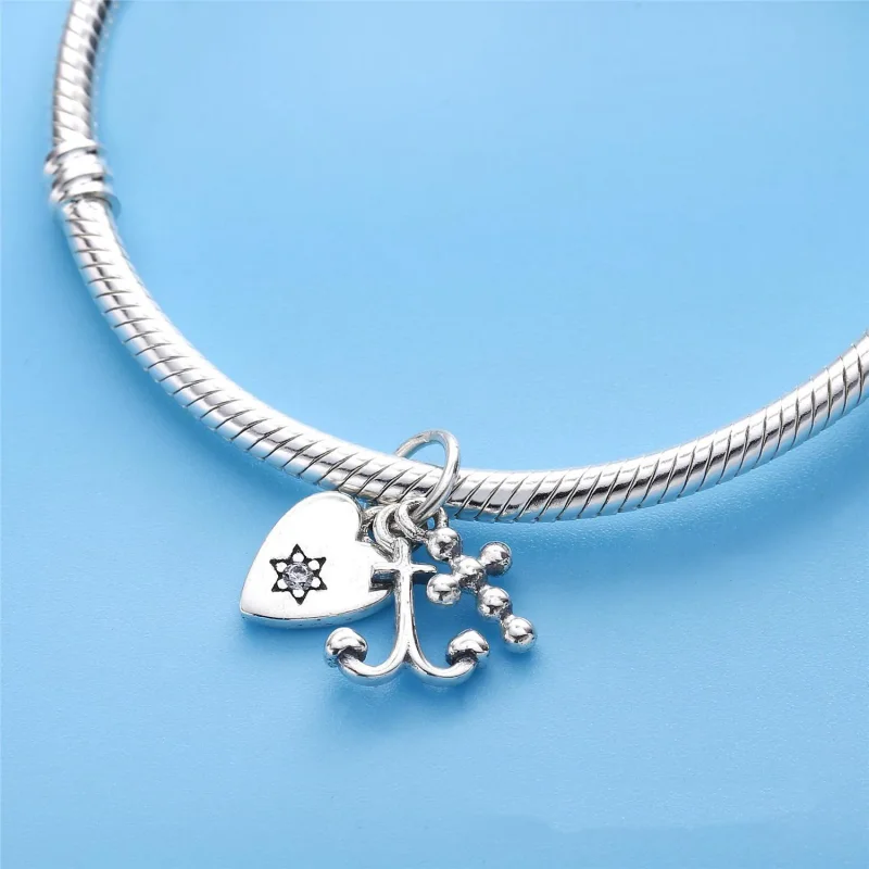 (bilde for) Pandora Tro, håp og kjærlighet, hengende charm - 791120CZS - Vis 4