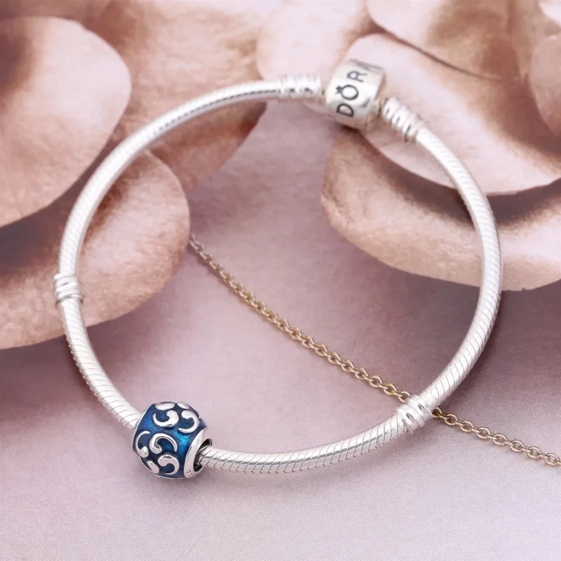 (bilde for) Pandora Turkis komma, charm - 790491EN08 - Vis 2