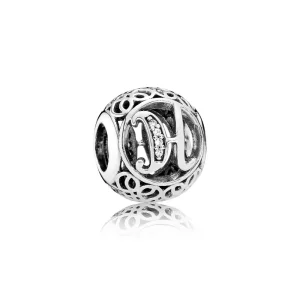 (bilde for) PANDORA Vintage Letter H Charm - 791852cz