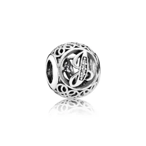 (bilde for) PANDORA Vintage Letter J Charm - 791854cz