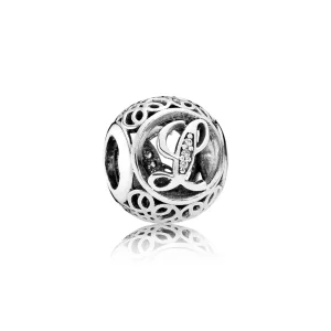 (bilde for) PANDORA Vintage Letter L Charm - 791856cz