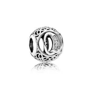 (bilde for) PANDORA Vintage Letter Q Charm - 791861cz