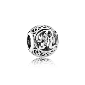 (bilde for) PANDORA Vintage Letter R Charm - 791862cz