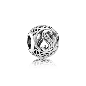 (bilde for) PANDORA Vintage Letter S Charm - 791863cz