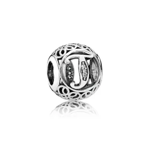 (bilde for) PANDORA Vintage Letter T Charm - 791864cz