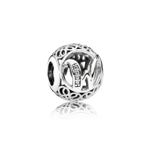 (bilde for) PANDORA Vintage Letter W Charm - 791867cz