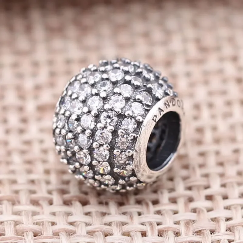(bilde for) Pandora White Pavé Ball Charm - 791051CZ - Vis 2
