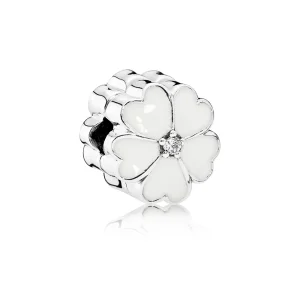 (bilde for) PANDORA White Primrose Clip - 791822EN12