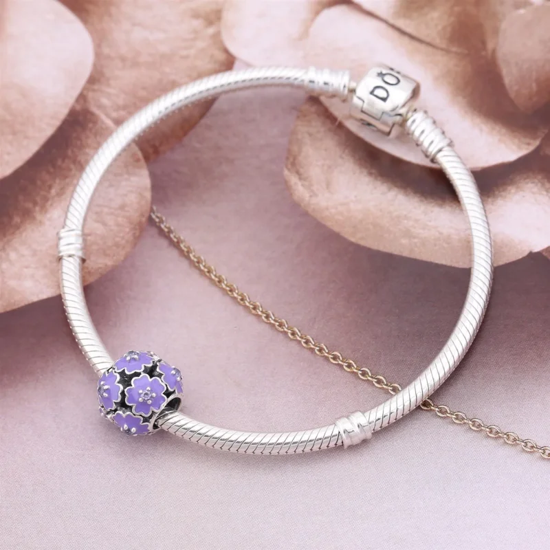 (bilde for) Pandora White Primrose Meadow Charm - 791488EN12 - Vis 3