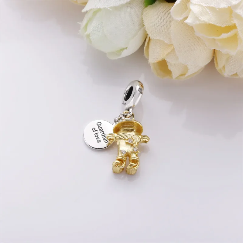 (bilde for) Scarecrow PANDORA Shine og sølv dingler med klare cubic zirconia - 767629CZ - Vis 2