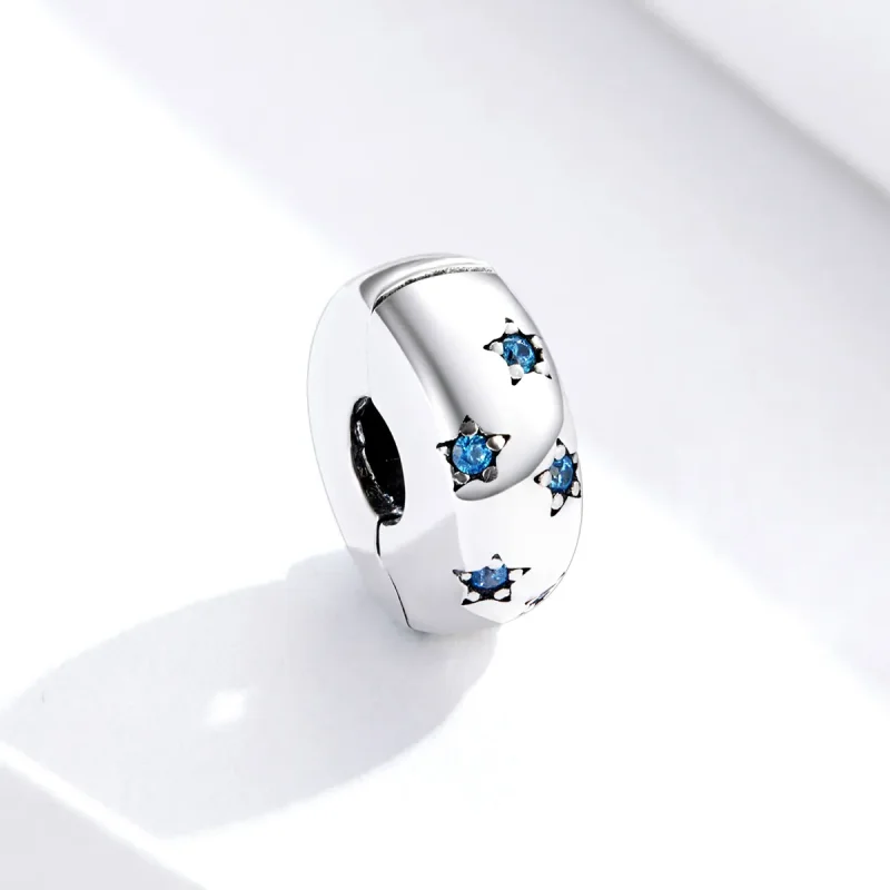 (bilde for) Pandora Style Silver Waves In The Sun Clip - BSC253 - Vis 2