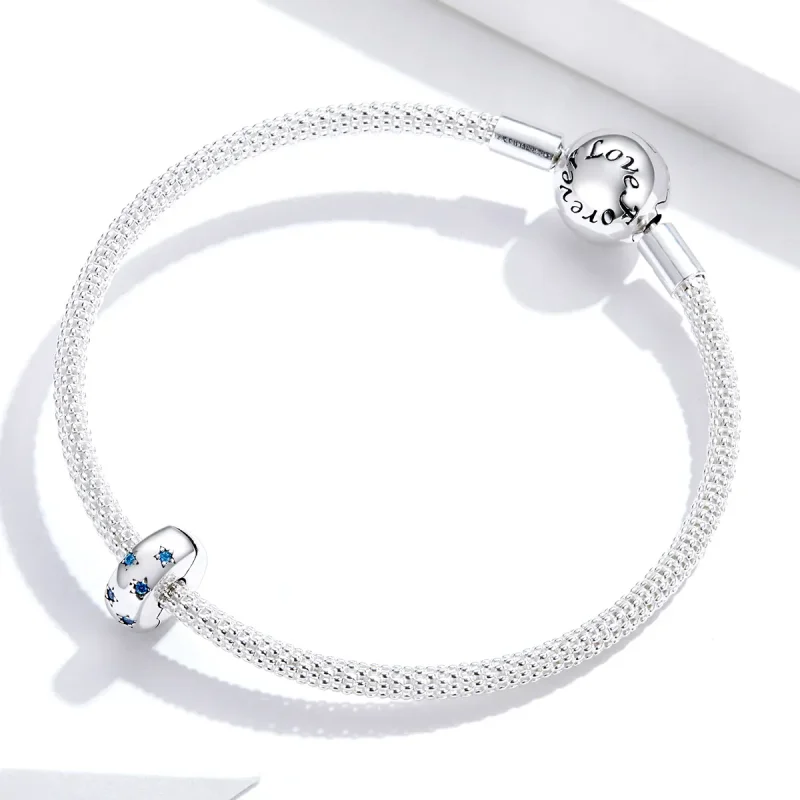 (bilde for) Pandora Style Silver Waves In The Sun Clip - BSC253 - Vis 3