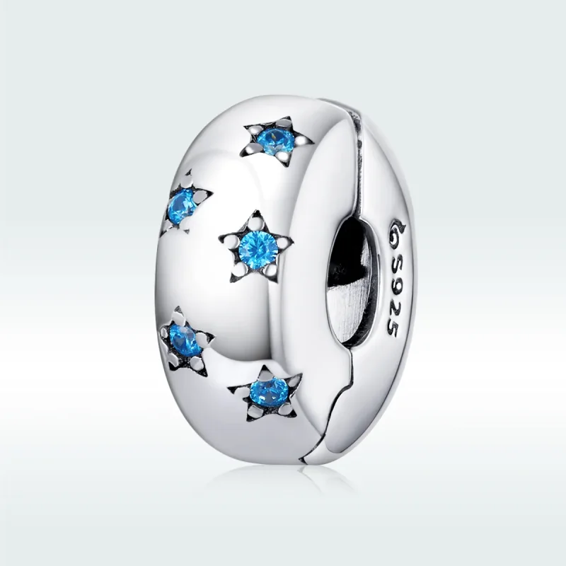 (bilde for) Pandora Style Silver Waves In The Sun Clip - BSC253 - Vis 5