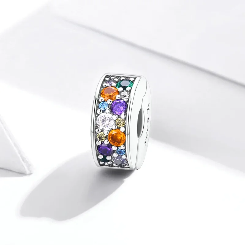 (bilde for) Pandora Style Sølv Fargerike Hageklips - SCC1609 - Vis 2