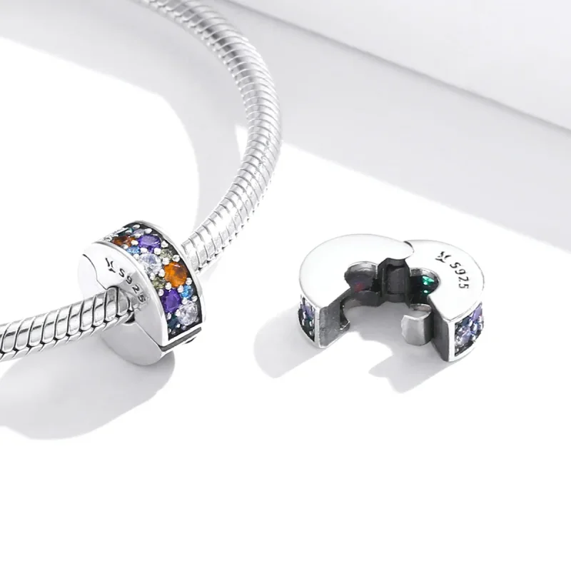 (bilde for) Pandora Style Sølv Fargerike Hageklips - SCC1609 - Vis 4
