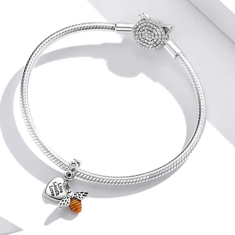 (bilde for) Pandora stil bier og hjerter dingler - BSC495 - Vis 3