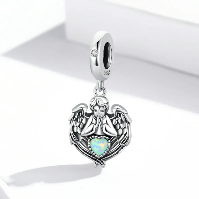 (bilde for) Pandora Style Angel Pray Love Dangle - BSC568 - Vis 2