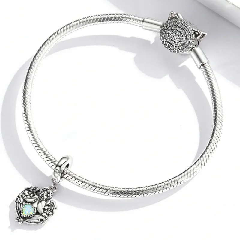 (bilde for) Pandora Style Angel Pray Love Dangle - BSC568 - Vis 3