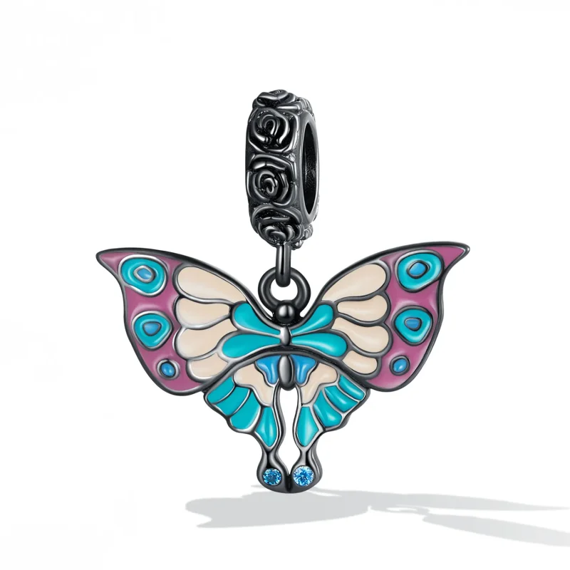 (bilde for) Pandora Style Artistic Butterfly Dingle - SCC2240 - Vis 2