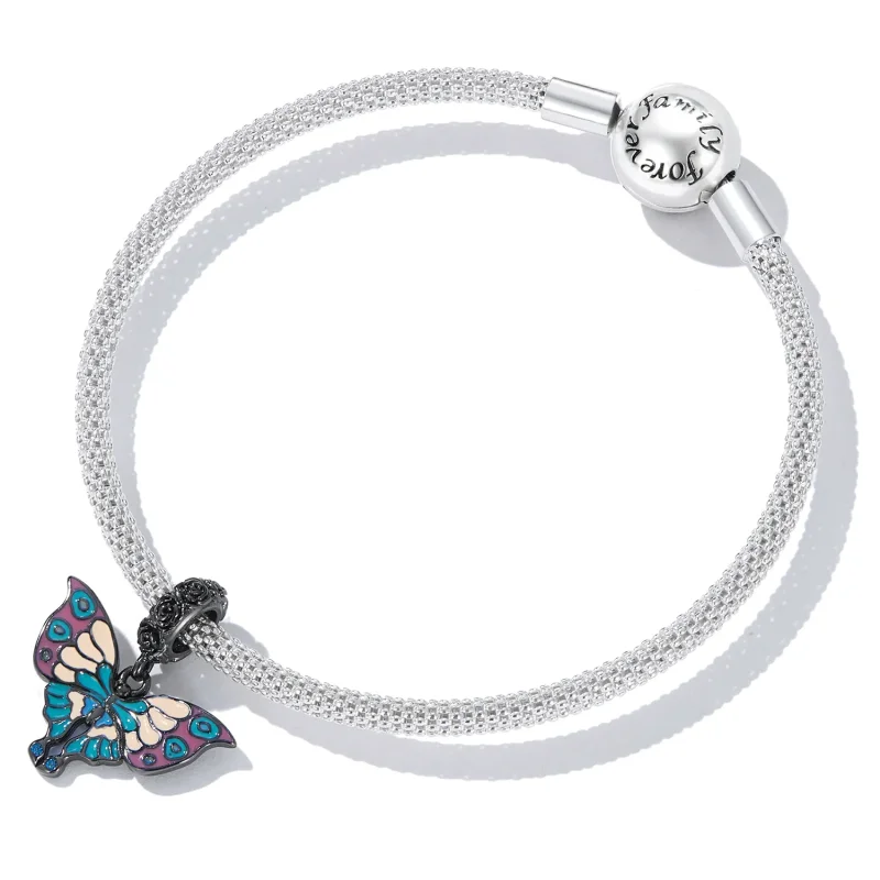 (bilde for) Pandora Style Artistic Butterfly Dingle - SCC2240 - Vis 5