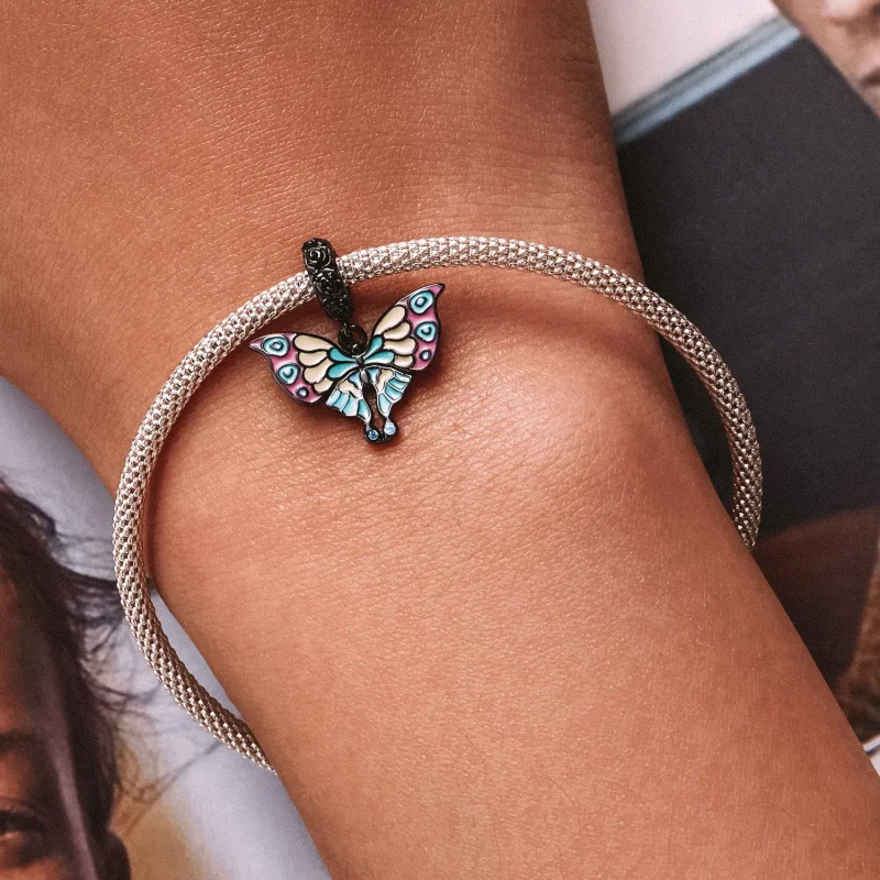 (bilde for) Pandora Style Artistic Butterfly Dingle - SCC2240 - Vis 6