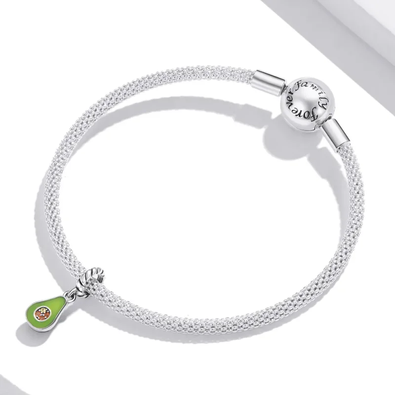 (bilde for) Pandora Style Avocado Dangle - BSC472 - Vis 3