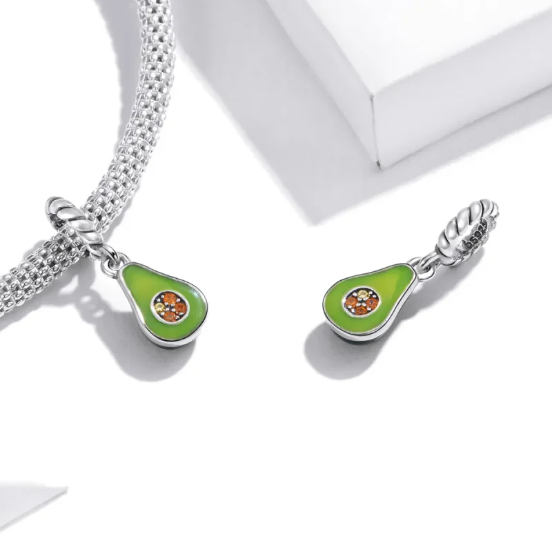 (bilde for) Pandora Style Avocado Dangle - BSC472 - Vis 4