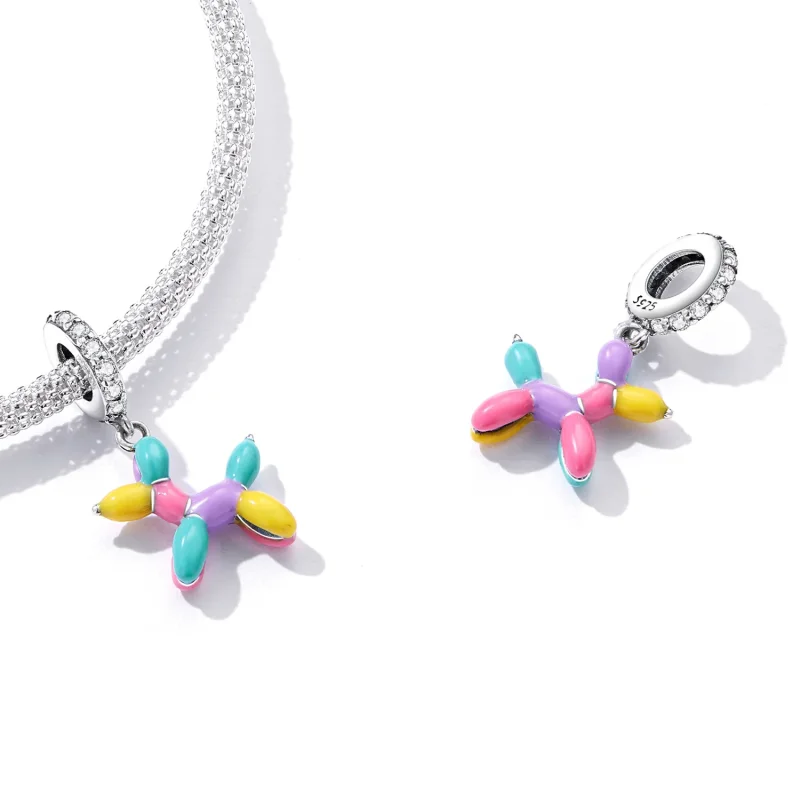 (bilde for) Pandora Style Ballong Puppy Dangle - SCC2217 - Vis 5