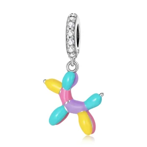 (bilde for) Pandora Style Ballong Puppy Dangle - SCC2217