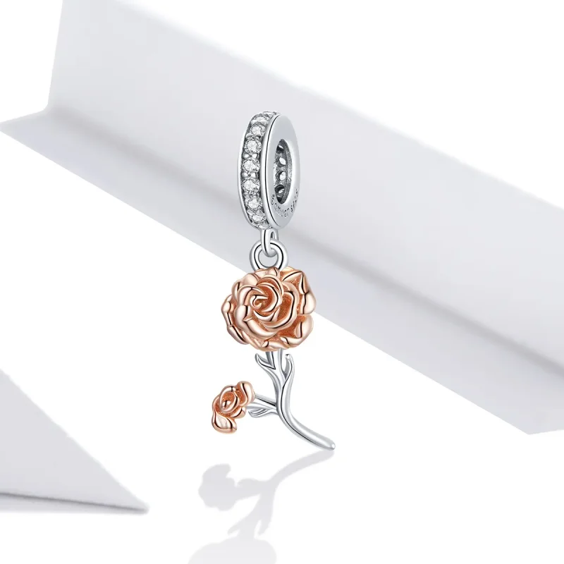 (bilde for) Pandora Style Carnation Dangle - BSC422 - Vis 2