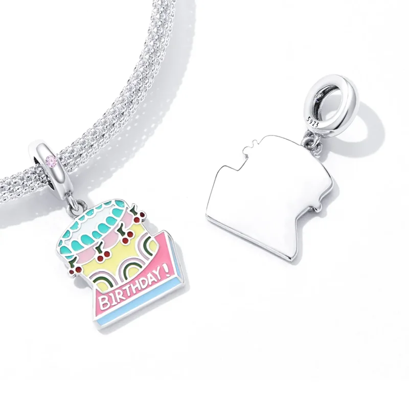 (bilde for) Pandora Style Cherry Cream Cake Dingle - SCC2230 - Vis 4