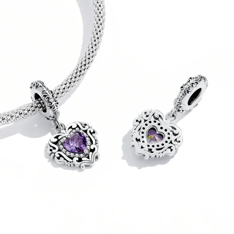 (bilde for) Pandora Style Classical Love Dangle - SCC2181 - Vis 4