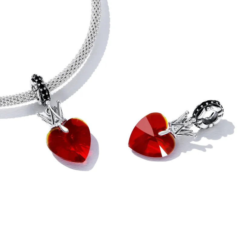 (bilde for) Pandora Style Crown Heart Dangle - SCC2247 - Vis 4